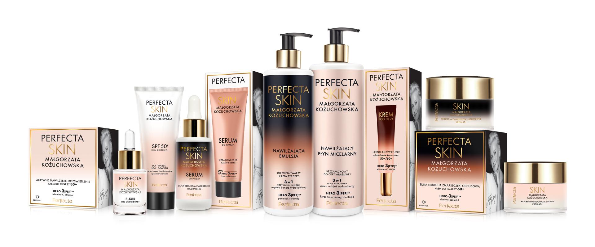 Perfecta Skin - jakie kosmetyki znajdziemy w linii sygnowanej przez Małgorzatę Kożuchowską?